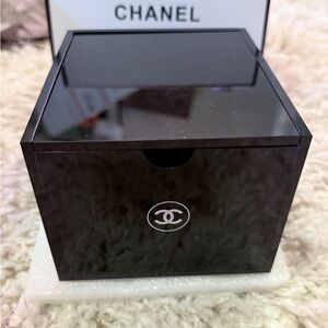 Chanel beauty black acrylic  Storage Box with Iconic Logo